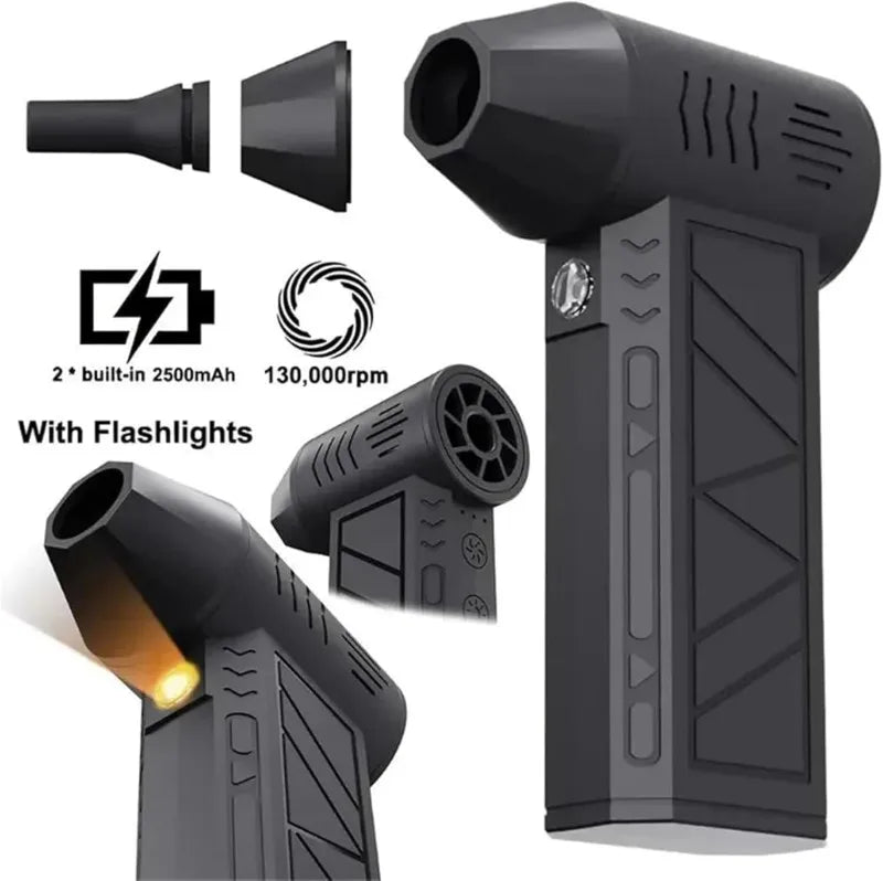 Turbo Jet Blower 130000RPM Powerful Air Blower Brushless Motor Turbo Fan Jet Fan Cleaning Air Duster Blower Air Puissant Tool